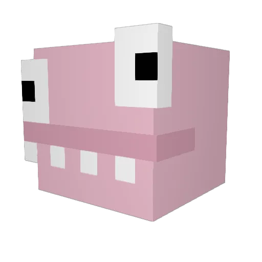 cocolacrepe Minecraft avatar head, 3D render