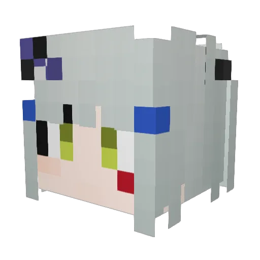 cocomur4 Minecraft avatar head, 3D render