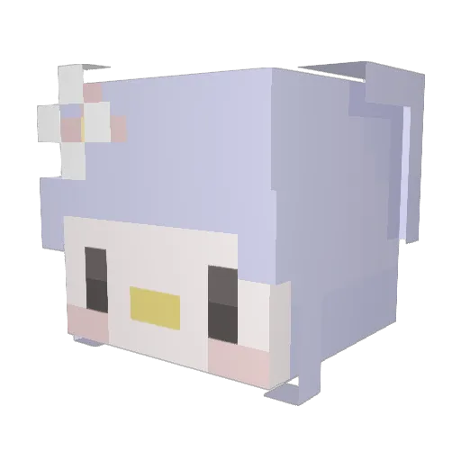 coconaa Minecraft avatar head, 3D render