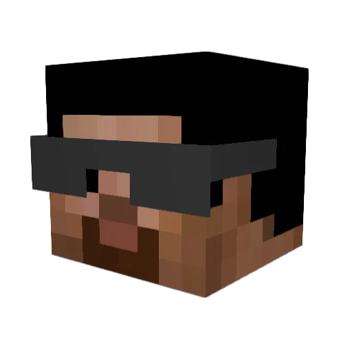 coconut750750 Minecraft avatar head, 3D render
