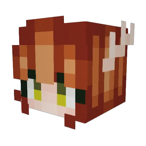 coconut_man_ Minecraft avatar head, 3D render