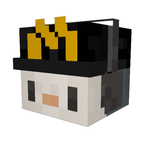 coconutiscool Minecraft avatar head, 3D render