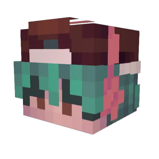 cocorex666 Minecraft avatar head, 3D render