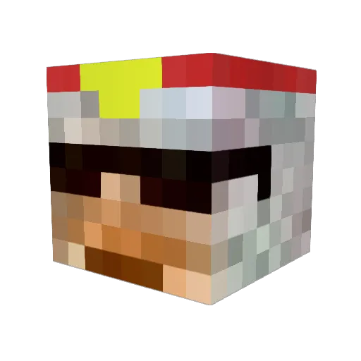 cocoricoul Minecraft avatar head, 3D render