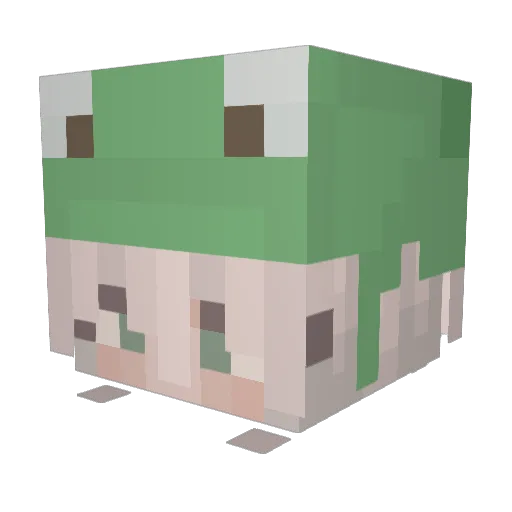 cocosKhumrag Minecraft avatar head, 3D render