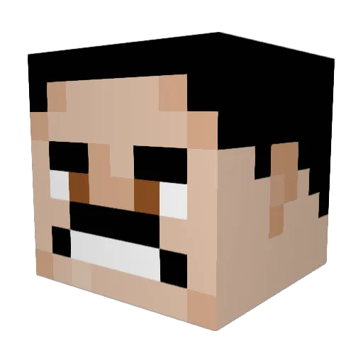 cocosabio97 Minecraft avatar head, 3D render