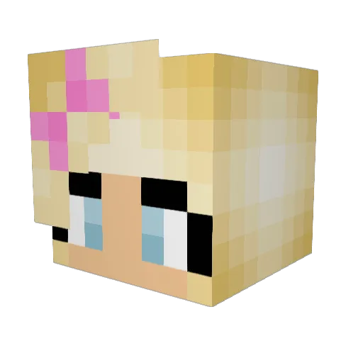 cocoxchanelx Minecraft avatar head, 3D render