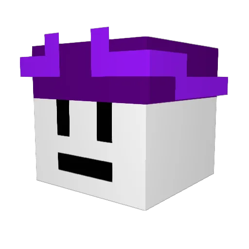 cocoyas Minecraft avatar head, 3D render