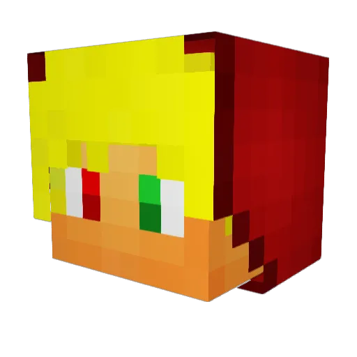 cocukyiyen Minecraft avatar head, 3D render