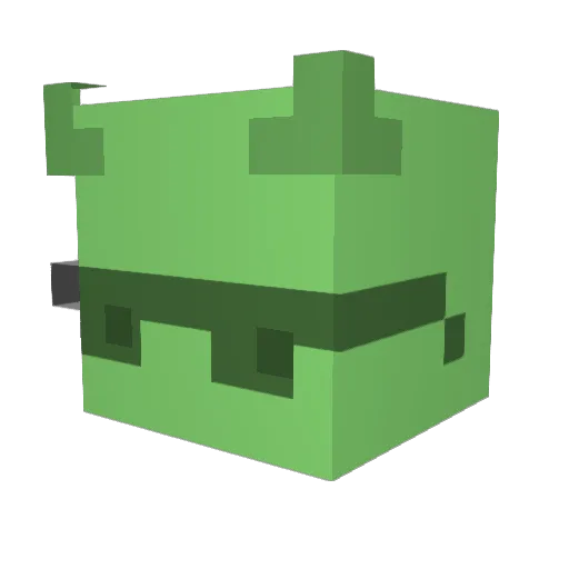 codapum Minecraft avatar head, 3D render