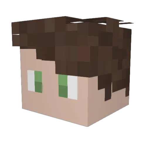 coddray Minecraft avatar head, 3D render