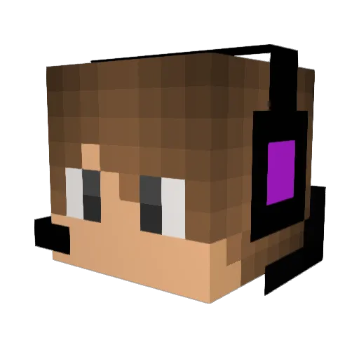 coddserj Minecraft avatar head, 3D render