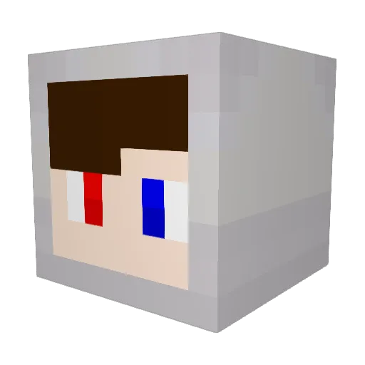 code6150 Minecraft avatar head, 3D render