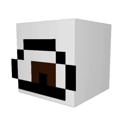 codeboii Minecraft avatar head, 3D render