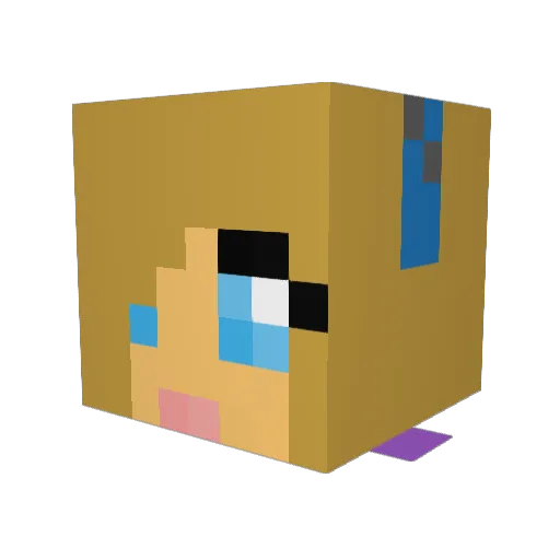 codebreaker17 Minecraft avatar head, 3D render
