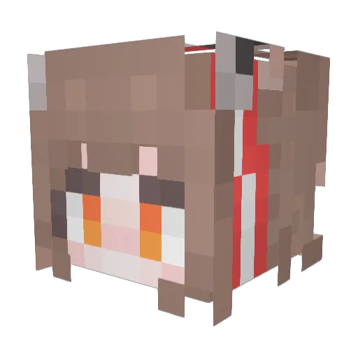codecat233 Minecraft avatar head, 3D render