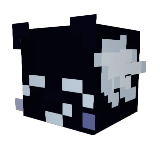 codecks Minecraft avatar head, 3D render