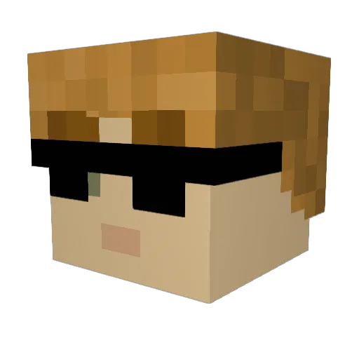 codehoofd Minecraft avatar head, 3D render