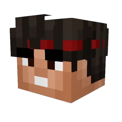 codeiak Minecraft avatar head, 3D render