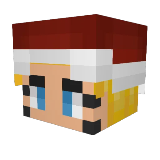 codeinlova808 Minecraft avatar head, 3D render
