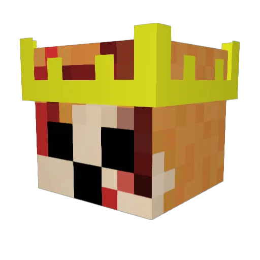 codemam Minecraft avatar head, 3D render
