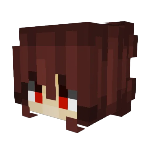 codename_phoenix Minecraft avatar head, 3D render