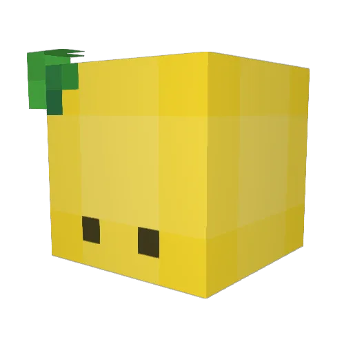 coderoker Minecraft avatar head, 3D render