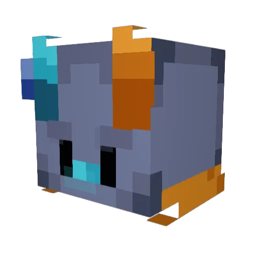 codes_5 Minecraft avatar head, 3D render
