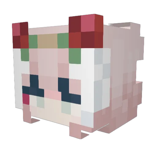 codex_my_bby Minecraft avatar head, 3D render