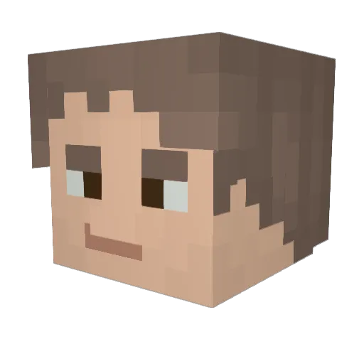 codeyori Minecraft avatar head, 3D render