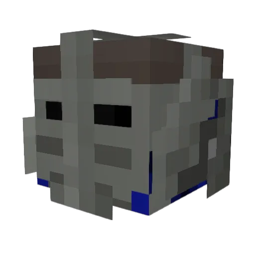 codfn6169 Minecraft avatar head, 3D render