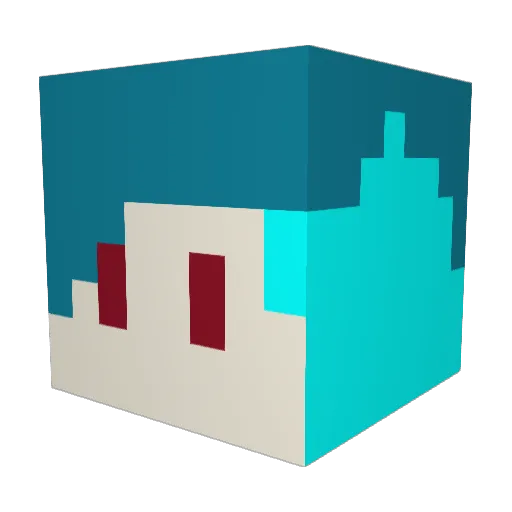 codigo7 Minecraft avatar head, 3D render