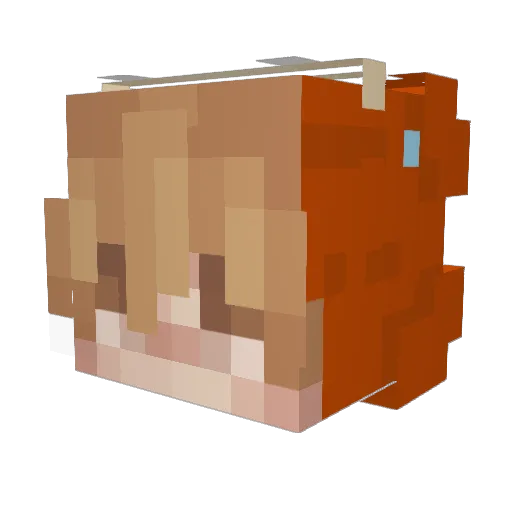 codingmike Minecraft avatar head, 3D render