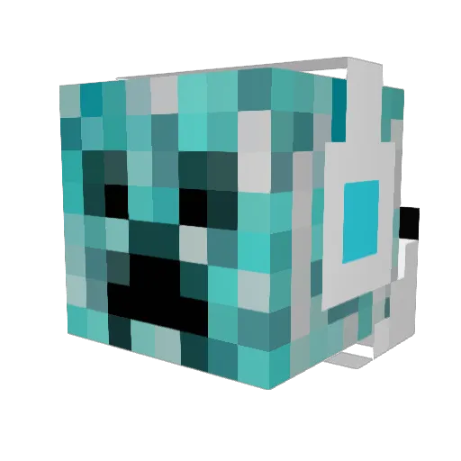 codonnell Minecraft avatar head, 3D render