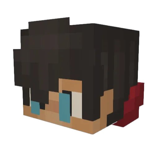 codos_ Minecraft avatar head, 3D render