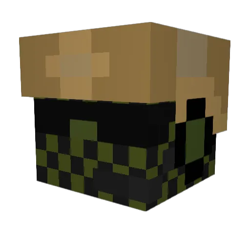 codude12 Minecraft avatar head, 3D render