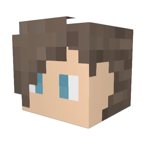 codyad Minecraft avatar head, 3D render