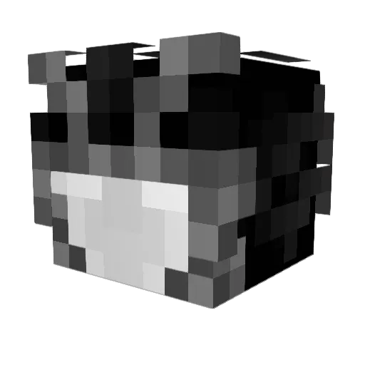codyww Minecraft avatar head, 3D render