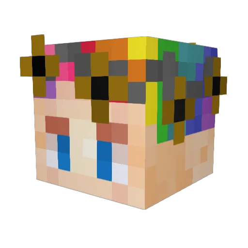 coecoebutter Minecraft avatar head, 3D render
