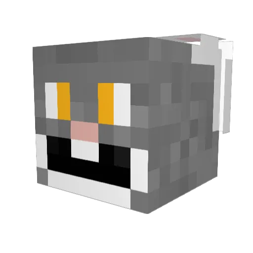 coelhomkll Minecraft avatar head, 3D render