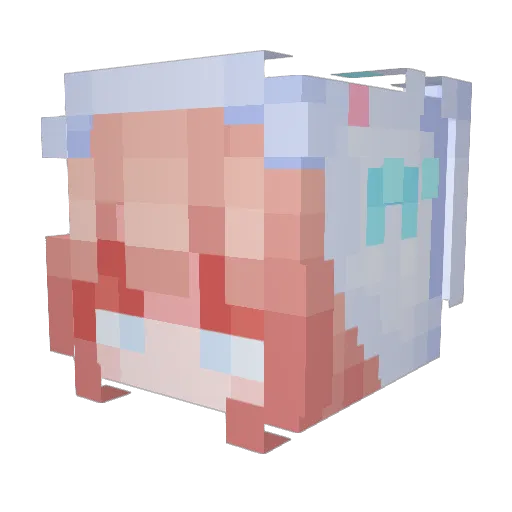 coeli Minecraft avatar head, 3D render