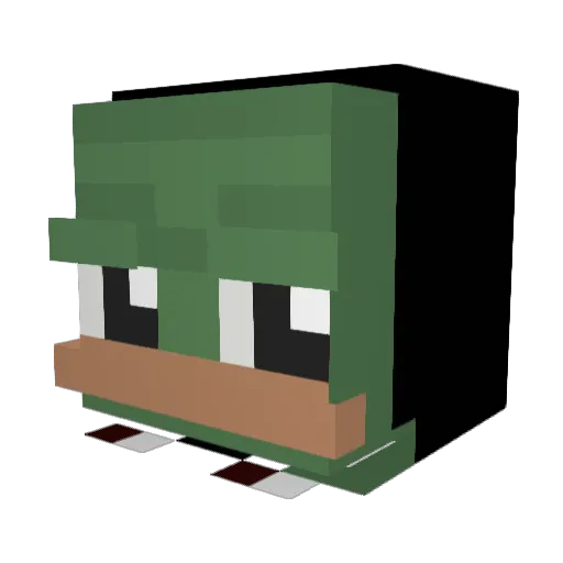 coeloe Minecraft avatar head, 3D render