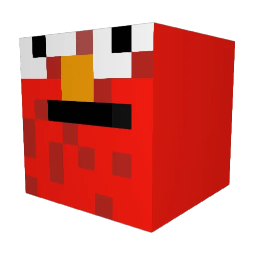 cof11 Minecraft avatar head, 3D render