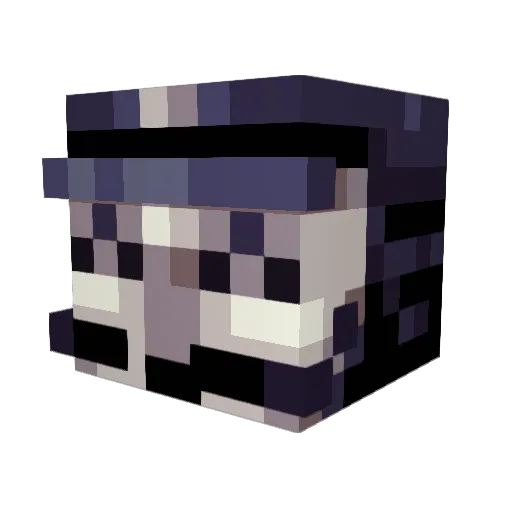 coffebull Minecraft avatar head, 3D render