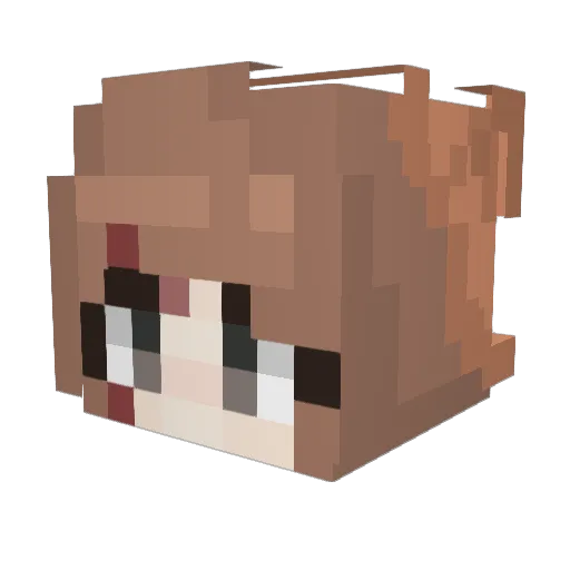 coffee1225 Minecraft avatar head, 3D render
