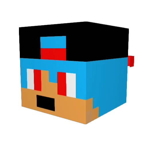 coffee2001 Minecraft avatar head, 3D render