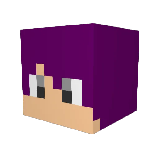 coffee_8010 Minecraft avatar head, 3D render