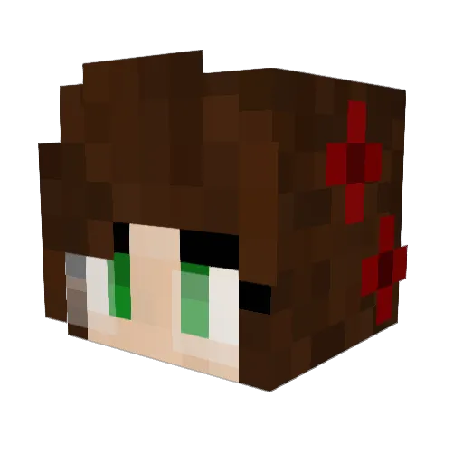coffeeandscones_ Minecraft avatar head, 3D render