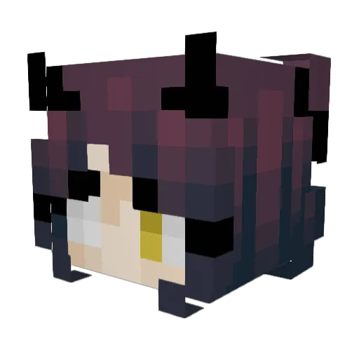 coffeeecakeee Minecraft avatar head, 3D render