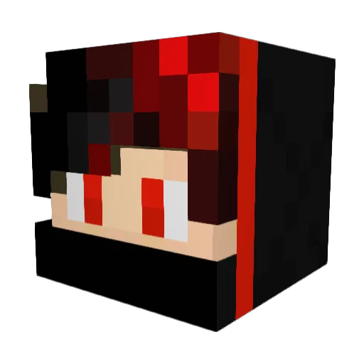 coffeeloon Minecraft avatar head, 3D render